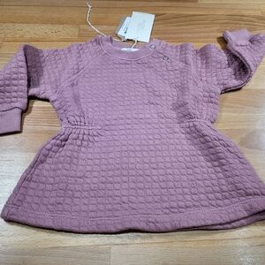 Nwt Baby Girls Size 6 Months Kaarina Padding Baby Pink Dress Quilted